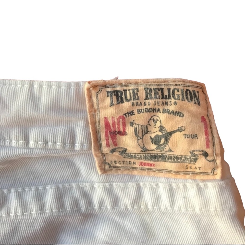 True Religion “Johnny” Skinny Pants Ivory Color Corduroy
